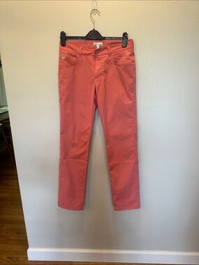 Peter Millar Men's Slim Straight Jeans in Coral